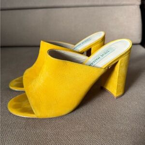 Steve Madden Bold Yellow Mules